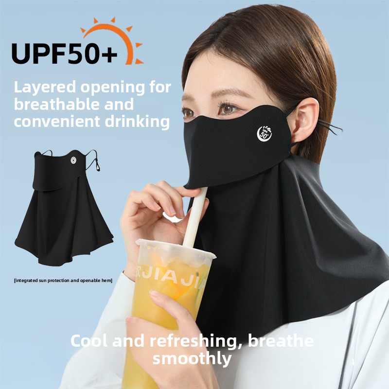 Sports Mask Breathable - Drinking Water, Neck Protection, Sun Protection,