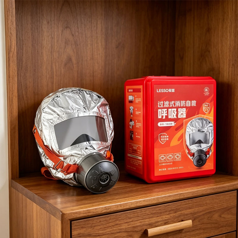Kn95 Respirator Mask - Escape Self-rescue Breathing Apparatus Fire Mask