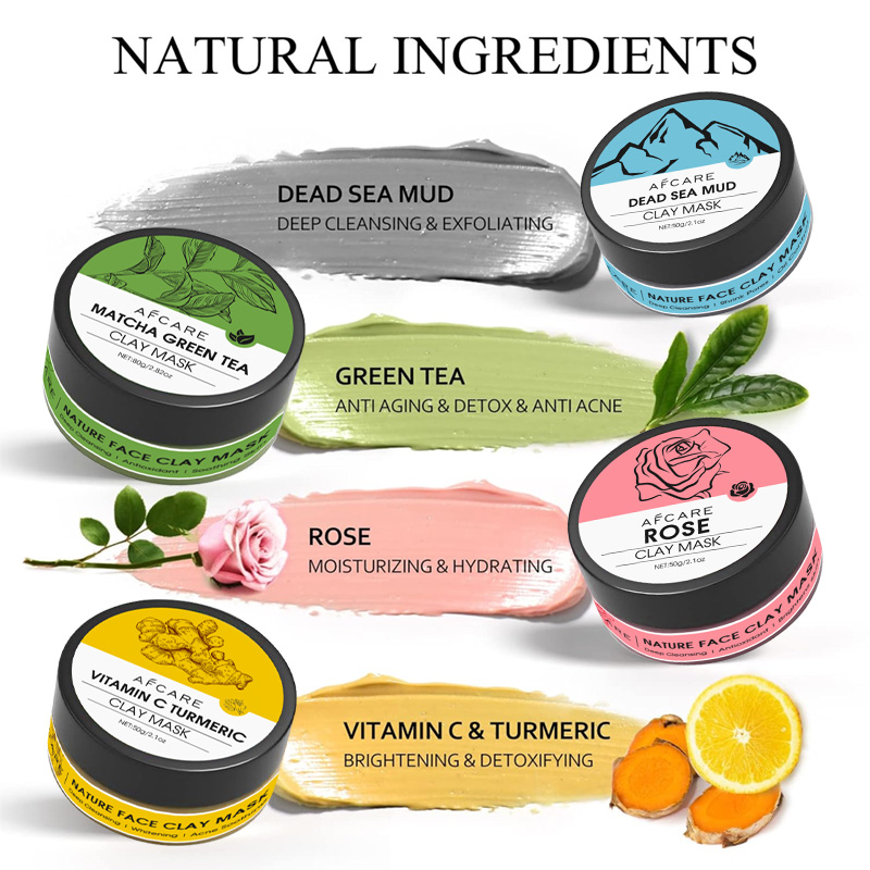 4 Pcs Clay Facial Mask Set Tur - Dust Mask Construction recension och pris