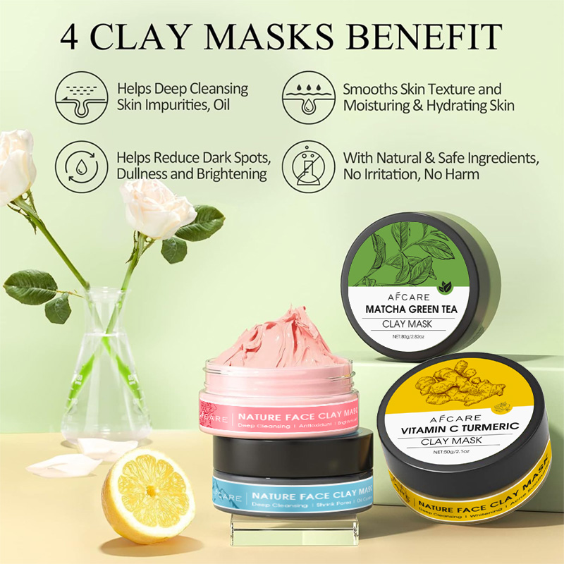 4 Pcs Clay Facial Mask Set Tur - Dust Mask Construction recension och pris