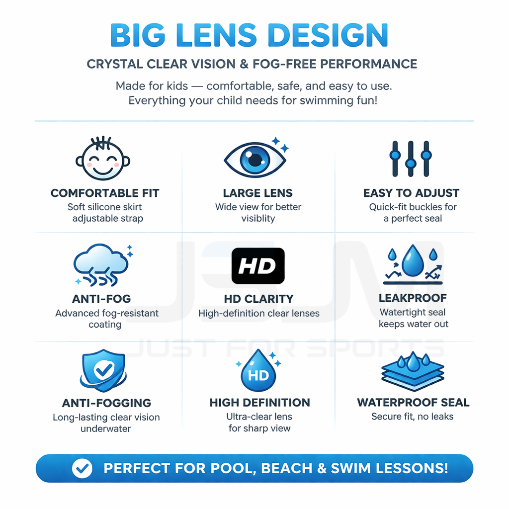 JSJM Kids Swimming Goggles Big - Anti Pollution Mask recension och pris