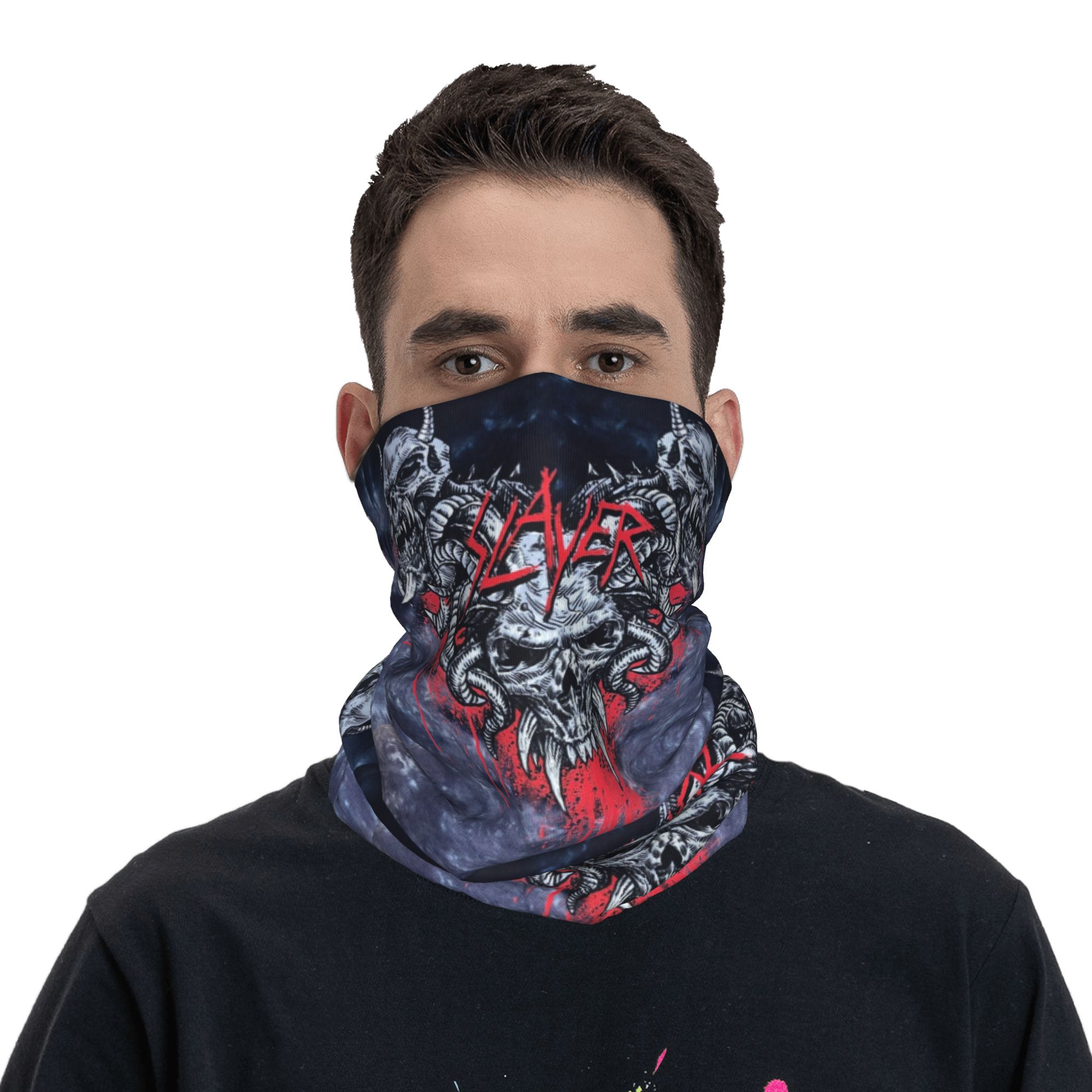 Custom Heavy Metal Rock  Slaye - Neck Gaiter Face Cover recension och pris