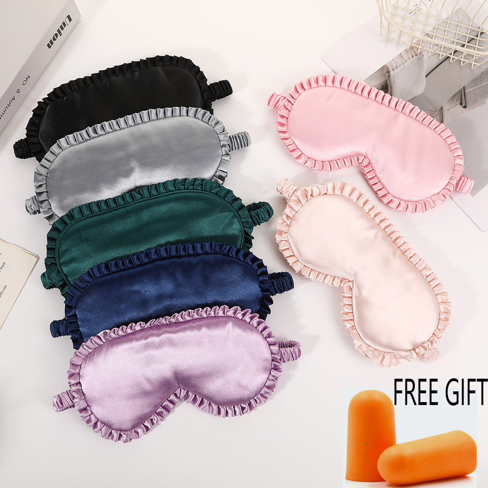 1pcs Premium Silk Eye Mask wit - Mask Lanyard Adjustable recension och pris