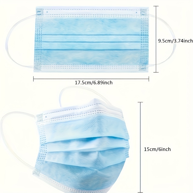 100Pcs Thick Blue Disposable P - Disposable Mask Blue recension och pris