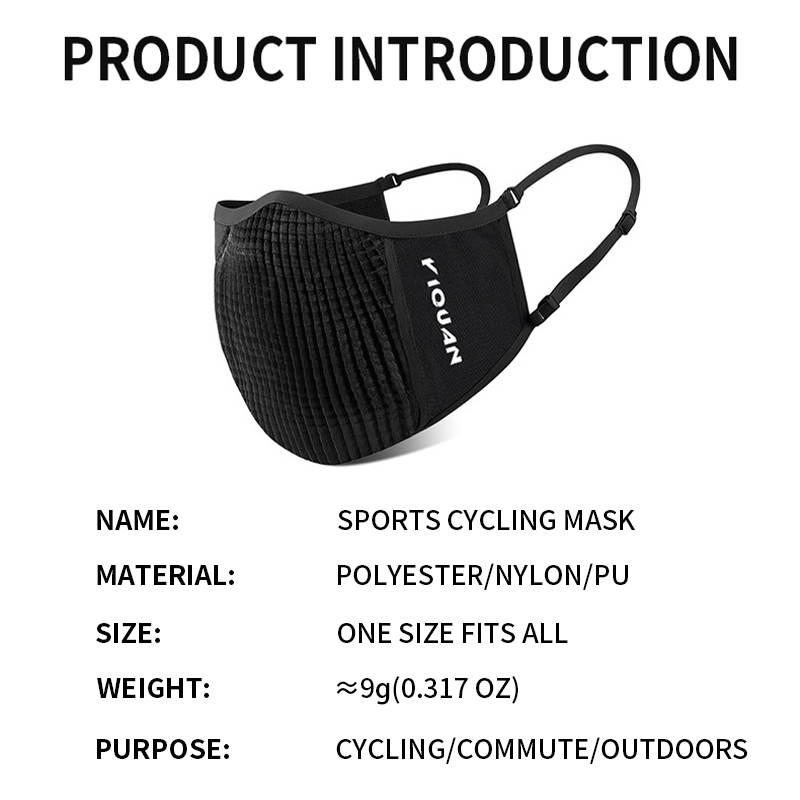 YIQUAN Sports Cycling Mask - D - Anti Pollution Mask recension och pris