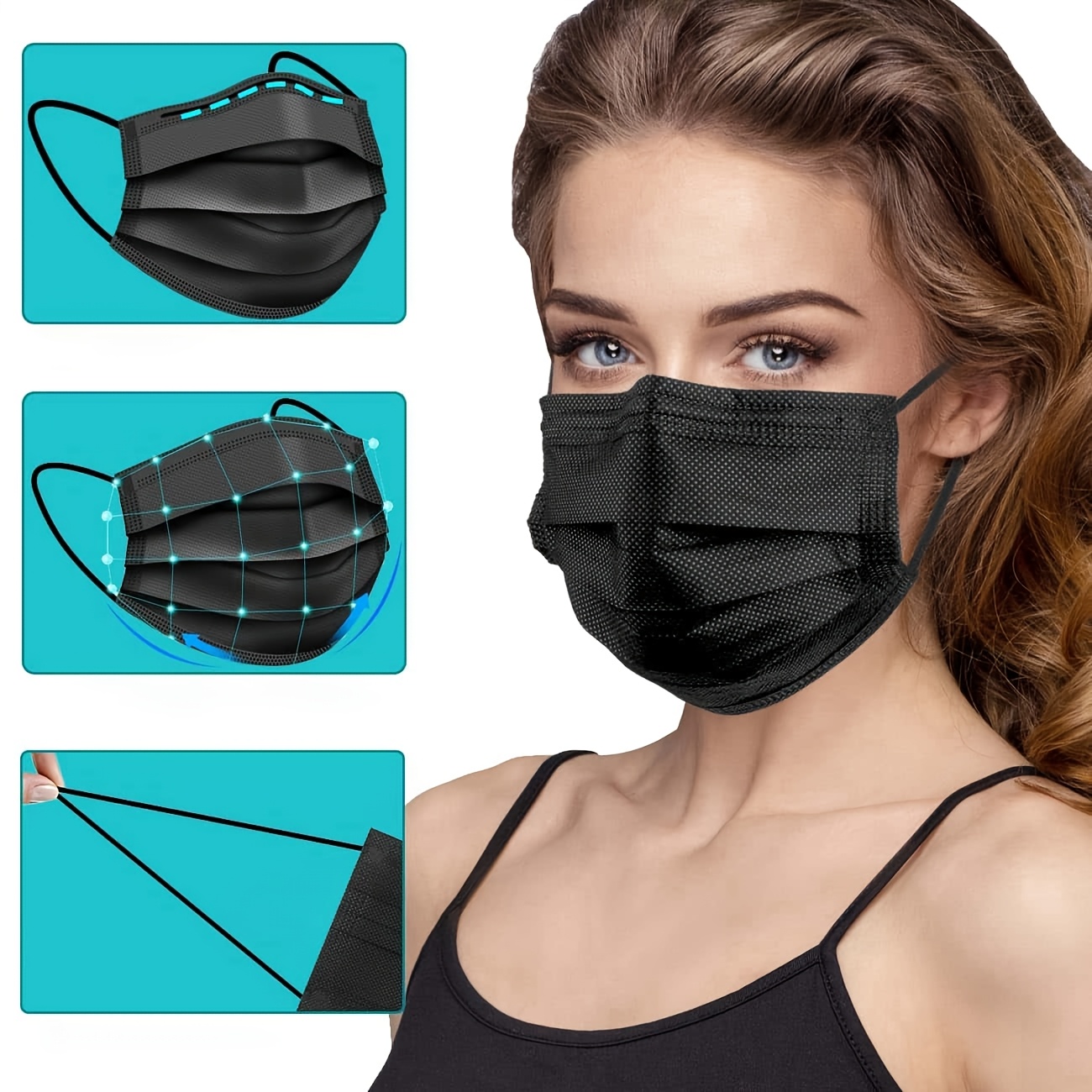 Fast Delivery! 400Pcs Thickene - Cloth Face Mask Washable recension och pris