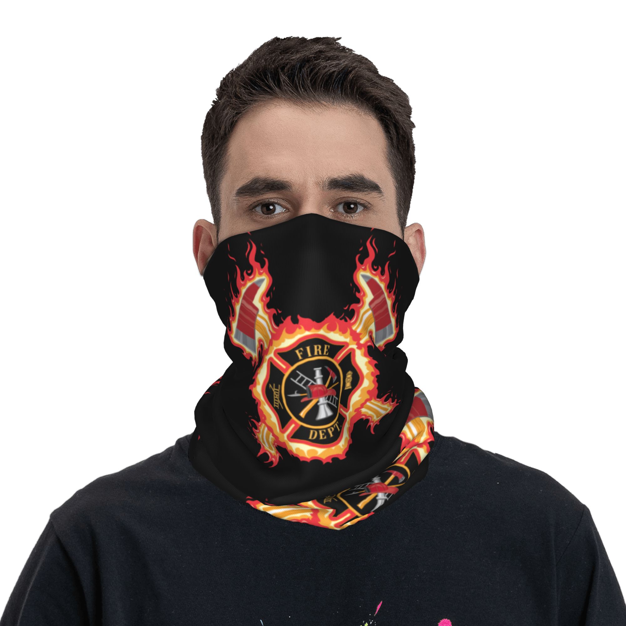 Custom Firefighter Cross Banda - Neck Gaiter Face Cover recension och pris