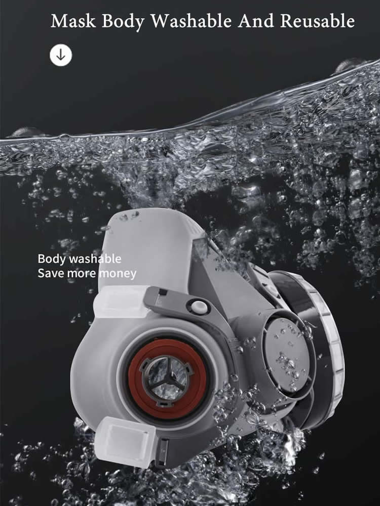 Half Face 6200 Dust Gas Mask C - Dust Mask Construction recension och pris