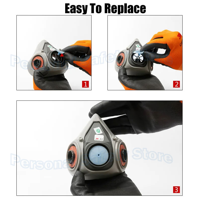 New 6281 Head Belt Strip Set F - Respirator Half Face recension och pris