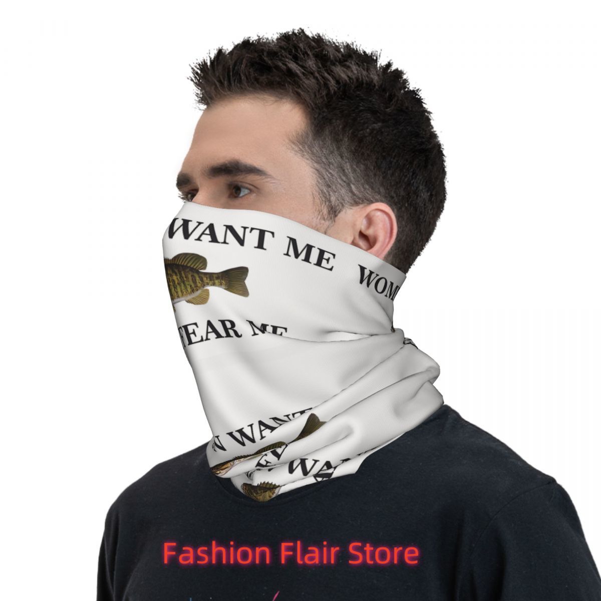 Fish Neck Gaiter Face Scarf Co - Neck Gaiter Face Cover recension och pris