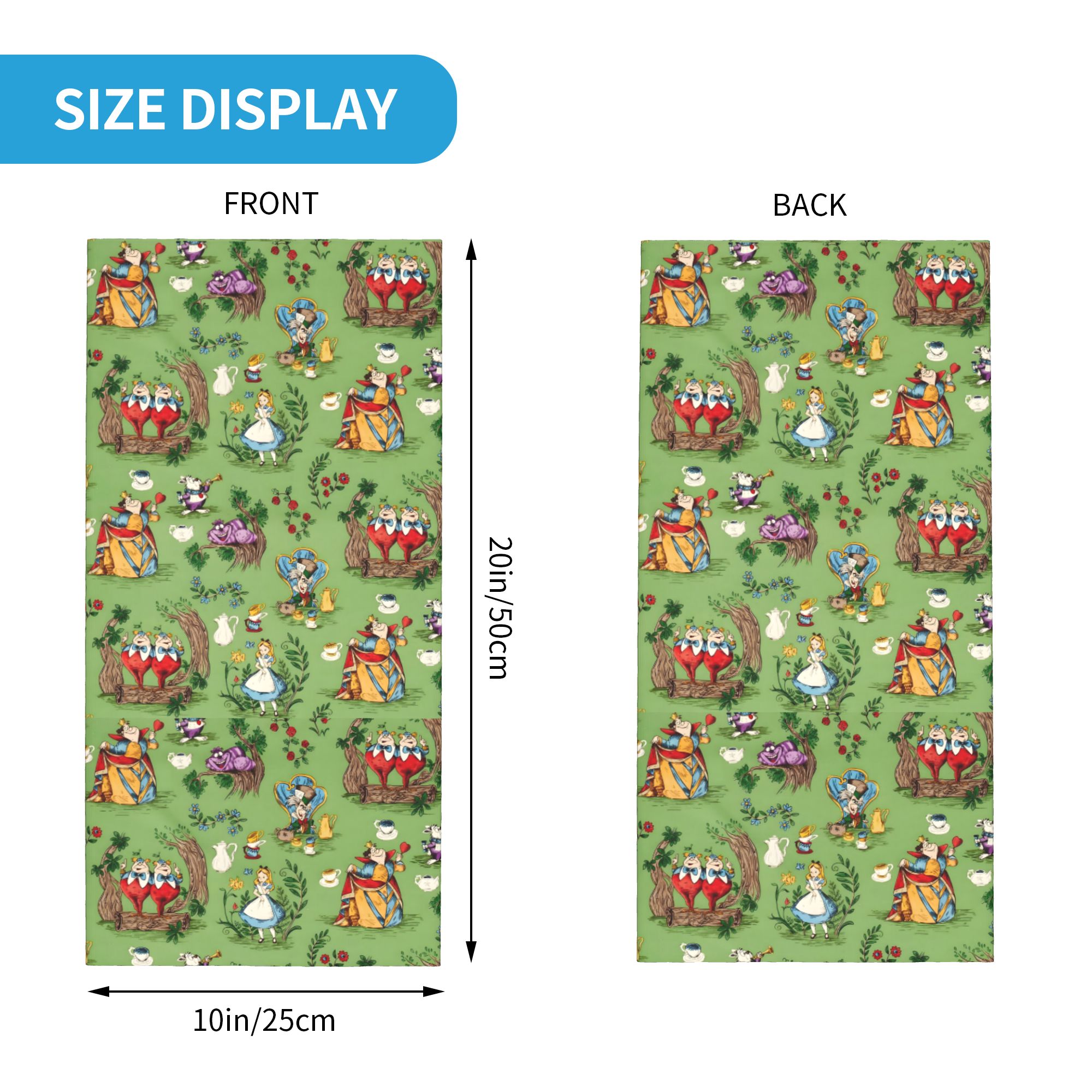 Custom A-Alice in W-Wonderland - Neck Gaiter Face Cover recension och pris