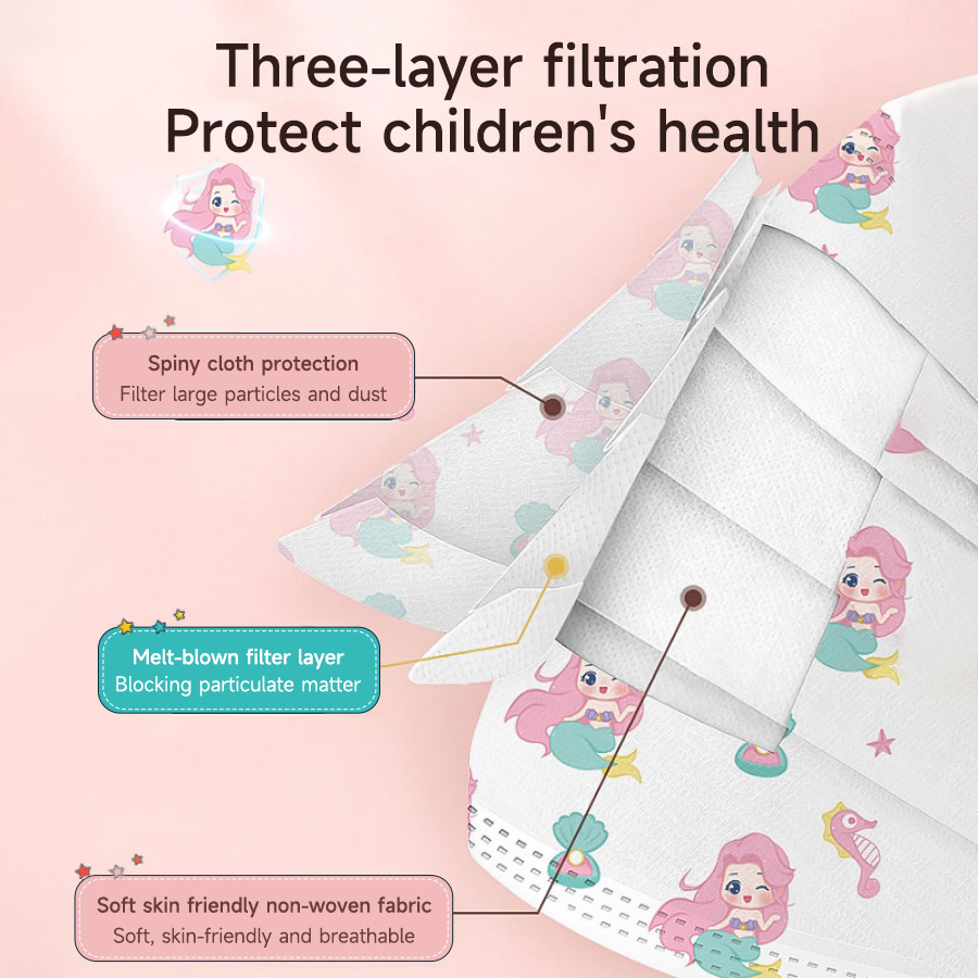 30pcs 3D Face Mask Children Di - Kids Face Mask recension och pris