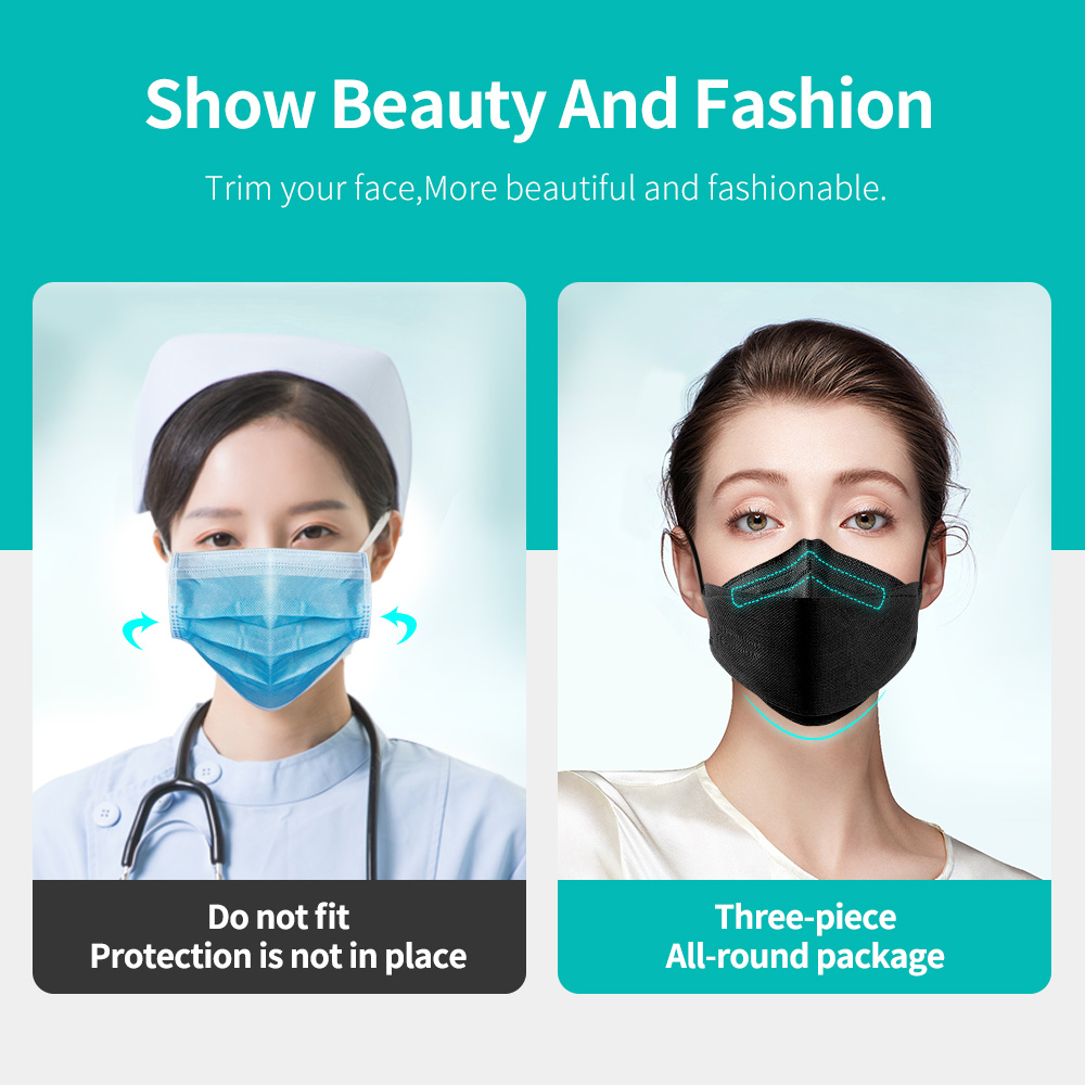 10-100PCS Mascarillas FFP2 Fac - Disposable Surgical Mask recension och pris