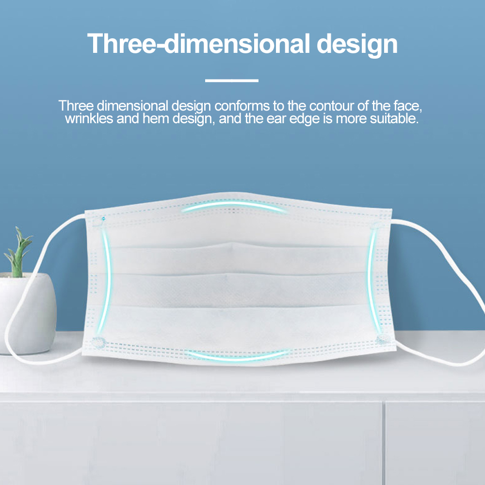 Black Face Mask Mouth Cover Pr - Disposable Surgical Mask recension och pris
