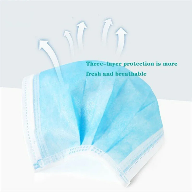 3-Layer Disposable Face Mask-A - Disposable Mask Blue recension och pris